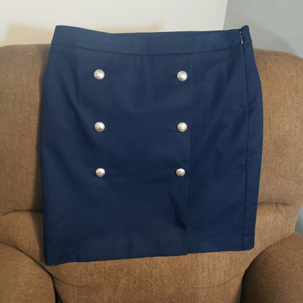 Talbots women's navy blue skirt size 8 petite